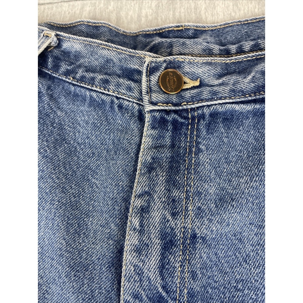 Vintage Dickies Carpenter Y2K Dickies Denim Blue Jeans Logo Men's Size 36x30 - Picture 3 of 11